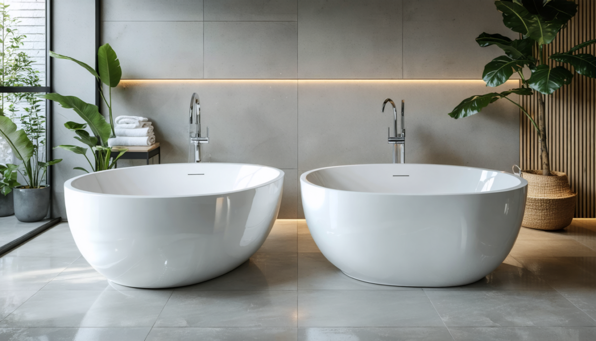 découvrez notre guide complet pour choisir entre une baignoire en acrylique ou en résine, et trouvez la solution idéale alliant confort, durabilité et design pour votre salle de bain.