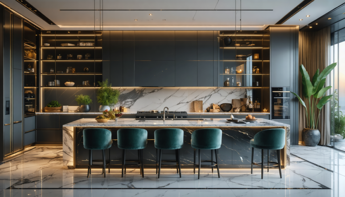 découvrez comment transformer l'aménagement de votre cuisine de luxe en une expérience sensorielle unique alliant design, fonctionnalité et élégance pour un espace à la fois esthétique et captivant.