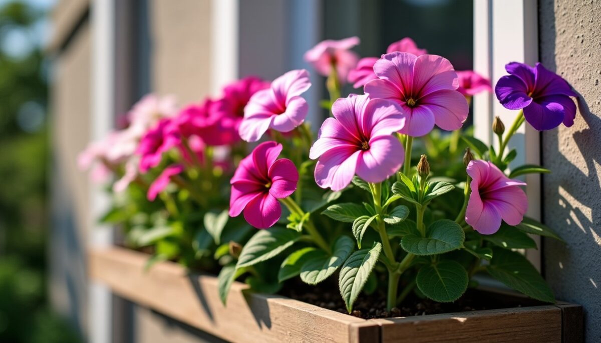 Quelle quantité de pétunias planter dans une jardinière pour un effet optimal ?