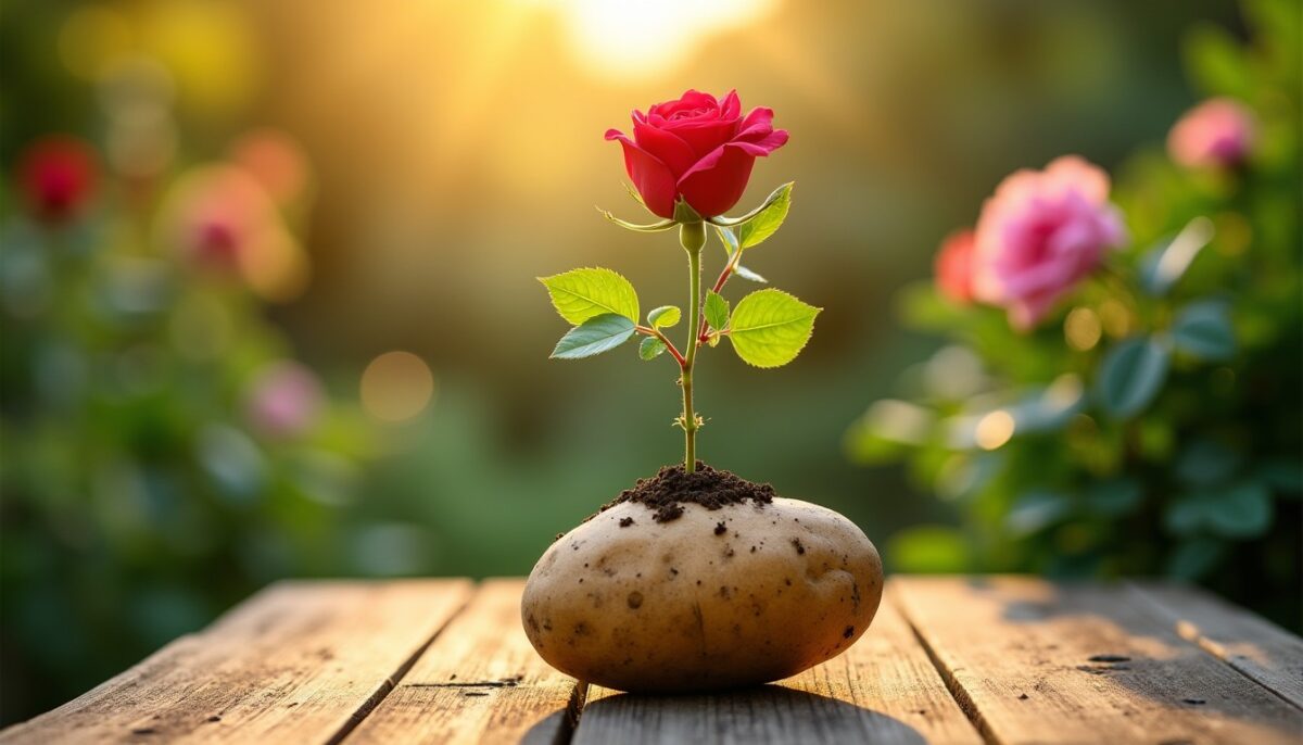 Bouturer un rosier avec une pomme de terre : astuce efficace ou simple idée originale ?