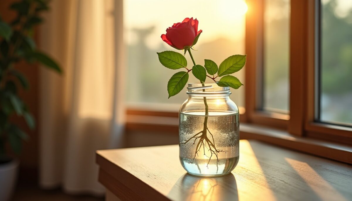 La méthode simple pour multiplier votre rosier : bouturage réussi dans l'eau
